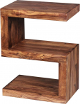 FineBuy K&otilde;rvallaud t&auml;ispuidust S Cube 60 cm k&otilde;rge elutoa laua disain Country House Style kohvilaud V&auml;rvide valik