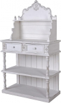 Palazzo Antiikne valge k&uuml;ljepaneel / taldrikukapp 81 cm K&ouml;&ouml;gibuffet Shabby Chic