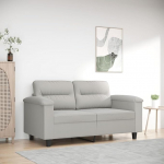 359556 2-kohaline diivan, helehall, 120 cm, mikrokiudkangas, Lounge diivan, diivanid ja diivanid, Relax diivan, diivan elutuppa, diivan koos - 359556