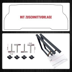 BREMER SITZBEZ&Uuml;GE pulberv&auml;rvitud Multiflex pardakonsool, mis sobib VW Multivan T5 T6 T6.1 / T5 tarvikud / T6 voodi pikendus / k&otilde;rgus 51 cm 2 tk mustas pakendis.