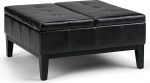 Simpli Home Dover Square kohvilaud Ottoman koos jagatud t&otilde;stetava kaanega