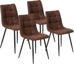 La Chaise Spola Barcelona tooli kangas &scaron;okolaadipruun 85.5cm (k&otilde;rgus) x 44cm (laius) x 54.5cm (s&uuml;gavus)