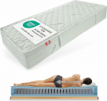 Matratzen Perfekt Emerald Extra vedrumadrats, 160 x 200 cm, ketas&otilde;bralik madrats Bonell vedrustuse s&uuml;damiku ja Aloe Vera rafineeritud kattega, k&otilde;vadus H5, k&otilde;rgus 27 cm