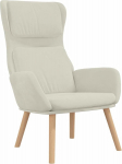 vidaXL k&auml;etugedega lamamistool, TV tool, polsterdatud tool, elutoa tool, TV tool, lamamistool, lamamistool, lamamistool, elutoa tool, kreemvalge sametiga