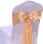 Satin Chair Cover lehed, Satin Chair Sashes pulmadeks, Satin Chair Arches 50 tk Bankett Party Decoration 20 v&auml;rvi v&otilde;imalus