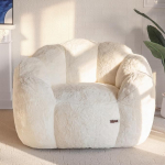 MAXYOYO t&auml;iskasvanud Bean Bag, lillekujuline Bean Bag diivan m&auml;luvahuga, pehme kunstkarvkate Bean Bag, XXL elutuppa, magamistuppa, magamistuppa