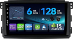 [6G + 128G, Octa-Core] - MSD autoradio Mercedes-Benz Smart Fortwo 451 2005-2010 Android 15 GPS navigatsiooniradio CarPlay Android auto roolijuhtimispult WiFi DSP DAB tagurduskaamera MIC 2 DIN 9