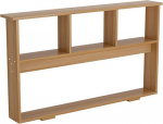 Konsoollaud, diivanitagune konsoollaud, puidust sissep&auml;&auml;sulaud, kitsas kohvilaud esikusse, elutuppa, fuajeesse, lihtne kokku panna, originaal puidu v&auml;rvi (150 x 7,8/59 x 20 cm)