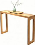 Konsolentisch, Kiefernholz Console Table mit Stabiler Zapfenverbindung, Geeignet f&uuml;r Flur und Wohnzimmer(Yellow,120x30x85CM/47x12x33IN)