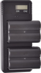 (2 pakki) NP-FM500H DSTE asendusaku + kiirlaadija Dual LCD-laadija, mis &uuml;hildub Alpha SLT-A57, SLT-A58, SLT-A65, SLT-A65V, SLT-A68, SLT-A77, SLT-A99, CLM-V55, NPF akulaadija, NPF akuga
