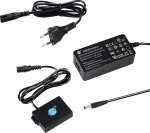 DSTE ACK-E8 AC Power Supply DR-E8 Dummy Battery Kit Compatible with Canon LP-E8, EOS 550D, 600D, 650D, 700D, Kiss X4, Kiss X5, Kiss X6i, Kiss X7i, Rebel T2i, T3i, T4i, T5i Digital Camera