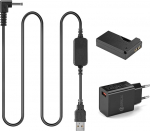 5V-8.4V USB juhtme kaabel ACK-E15 mobiilne toiteallikas + DR-E15 LPE12 LP-E12 LP-E12 Dummy aku DC Coupler Grip + 5V 3AMP adapteri komplekt Canon EOS 100D Rebel SL1 jaoks