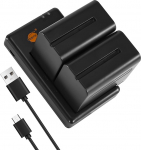 DSTE 2PCS Sony NP-F970 NP-F950 NP-F930 (7900mAh/7.4V) akulaadija komplekt Sony CCD-TR910,CCD-TR917,CCD-TR930,CCD-TR940,CCD-TR3000,CCD-TR3300,PT-176S,CN-160,OE-160,CN-216,JYLED-300S kaamera LED-valgusti jaoks