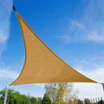 Alomejor Sun Canopy Anti-UV Sun Canopy Garden Patio Party Sun Canopy UV Block Triangle Sun Canopy Markiis koos 3 k&ouml;itega aeda 3 x 3 x 3 m