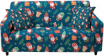 Surwin Elastsed diivanikatted 1 2 3 4-kohaline 3D Xmas Muster Diivanikate Stretch Kaitsekate Universaalne diivanikate k&auml;etugedele Diivanikate Diivanikate (4-kohaline (235 - 300 cm), rohelised taimed)