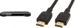 Sony DVP-SR760H DVD m&auml;ngija/CD m&auml;ngija (HDMI, 1080p Upscaling, USB sisend, Xvid taasesitus, Dolby Digital) & Amazon Basics Kiire HDMI kaabel 2.0, Ethernet, 3D, 4K video taasesitus ja ARC