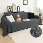 Arfntevss diivanikatted 3 padjadele diivanikatted fliis koos Tassel pehme pluusist soe diivan viskab koerale kassile lemmikloomale Slipcovers kohev kriimustuskindel m&ouml;&ouml;bli kaitsja (231.1 x