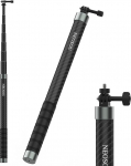 NEOSOU 102 Inch Carbon Fiber Monopod Long Selfie Stick for GoPro 13 12 11 10 9 8 7 Insta360 X4 X3 Ace Pro 2 DJI Action 5 Pro Osmo Action 4 3 DJI Pocket 3 Accessories