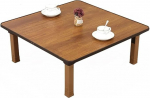 Klappbarer Tee-Couchtisch im japanischen Stil zum Sitzen, quadratischer Esstisch, Arbeitszimmer, Schreibtisch mit kleiner Size, ideal f&uuml;r Schlafzimmer, Erkerfenster, Teestube, 80 x 80 cm