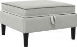 vidaXL Sofa-Hocker mit Stauraum Hellgrau Samt, Gro&szlig;er Stauraum, ergonoomiline diivan, modernes rechteckiges Design, strapazierf&auml;hige Polsterung, weiche Sitzkissen