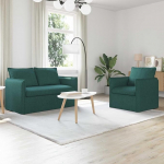 Homgoday Modulares Sofa-Set f&uuml;r Wohnzimmer und Schlafzimmer - Elegante Textur, Metallrahmen, Holzarmlehnen, Innenraum适用 Model3407526