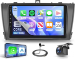 Rimoody 8 Core 6G+128G Autoradio Android f&uuml;r Toyota Avensis T27 2008-2015, 9" Carplay Wireless Android Auto Navi GPS Mirror Link Bluetooth FM/RDS/EQ 360&deg;-Panoramablick Lenkradsteuerung R&uuml;ckfahrkamera