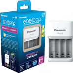 Panasonic eneloop SmartPlus Ladeger&auml;t f&uuml;r 1-4 AA/AAA Ni-MH-Akkus, mit 4 LED-Anzeigen und 10 Sicherheitsfunktionen, BQ-CC55EBQ