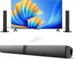 Soundbar TV-seadmete jaoks, eraldatav 2-in-1 Soundbar Bluetooth Sound Bar TWS Stereo, kaasaskantav k&otilde;lar akuga, toetab kassetti/Bluetooth/TF/AUX/FM TV PC m&auml;ngukonsoolile Sma