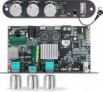 Bluetooth 5.3 Mono v&otilde;imendusplaadi moodul, 100W audiov&otilde;imendi koos Echo & EQ kontrolliga, TWS sidumine DC9-24V DIY k&otilde;lariv&otilde;imendi plaat koos mikrofoni sisendiga Upgrade BP1048 + TPA3116D2 (ZK-1001UM)