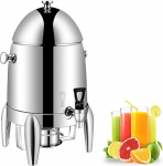 Commercial Coffee Cafe Urn, roostevabast terasest kuuma joogi dosaator koos kaane, kraanikausi ja k&uuml;tusehoidjaga hotellidele, puhvetitele ja toitlustus&uuml;ritustele / All Steel (V&auml;rv: All Steel)