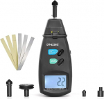Digitaalne tahhomeeter k&auml;eshoitav foto spidomeeter GR-6236C kontaktivaba vahemik koos Max/Min/AVG andmete hoidmise funktsioonidega P&ouml;&ouml;rlemiskiiruse spidomeeter foto spidomeeter koos peegeldava lindiga