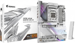 GIGABYTE X870E AORUS Master X3D Ice AMD AM5 LGA 1718 ATX emaplaat, toetab AMD Ryzen 9000/8000/7000 seeria protsessoreid, DDR5, 18+2+2 Power Phase, 5X M.2, PCIe 5.0, WIFI7, 10GbE, 5 aastat kestab.