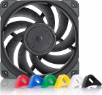 Noctua NF-A12x25 PWM chromax.black.swap, vaikne premium ventilaator, 4-pin (120 mm, must)