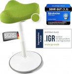 Vina Home SH-01S Ergonoomiline kontoritool [IGR sertifitseeritud] | Ergonoomiline k&otilde;rgusreguleeritav tool [47-65 cm] Ergonoomiline tool t&ouml;&ouml;ks ja vaba aja veetmiseks | Swing Effect [Non-Slip] (roheline)