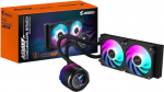 GIGABYTE Aorus Waterforce X II 240 AIO vedelik CPU jahuti - 2 x 120 mm ARGB ventilaator, t&auml;isv&auml;rviline LCD, Daisy Chain, &uuml;hildub Intel LGA 1851 ja AMD AM5-ga