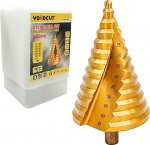Astmepuur, 6-65 mm, suur astmepuur, HSS Titanium Coated Spiral Groove Step Drill, Taper Drill, Taper Drill, Taper Drill, Metal Drill, Step Drill