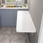 WESTWILD An der Wand montierter Klapptisch f&uuml;r Zuhause, B&uuml;ro, K&uuml;che, Waschk&uuml;che, multifunktionaler Schreibtisch f&uuml;r Laptop, Werkbank, Esszimmer, Schreiben, platzsparendes Design in 4 Farben (wei&szlig; 100)