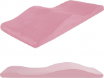 AIROW Eyelashes Bed Mattress, Foam Eyelash Bed Topper, Ergonomic Curved Eyelashes Lounger Mattress for Spa Massage and Beauty Salon
