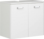 Pelipal Quickset 359 Vanity Unit in White High Gloss 60 cm Wide Sink Cabinet without Sink with 2 Doors