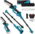 Juhtmeta oksasahk Professionaalsed oksasahad Makita 18 V (ilma akudeta), 2 in 1 Mini 6-tolline kettsae Teleskoopiline elektriline teleskoopsaag P&uuml;gamissahk K&auml;si kettsaag akusahaga