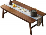 Faltbarer Couchtisch aus Holz - kompakter Laptop-Schreibtisch f&uuml;r Zuhause, Mini-Esstisch, praktischer Arbeitszimmertisch, Braun, 100 x 40 x 34 cm - vielseitige M&ouml;bel f&uuml;r kleine R&auml;ume