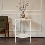 GIUSDOLA Aktsentne puidust k&uuml;ljelaud 2-astmeline &uuml;mmargune &ouml;&ouml;kapp Looduslik k&uuml;ljelaud &ouml;&ouml;kapp perekonna magamistoas elutuppa K&auml;sitsi valmistatud valge