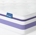 wowttrelax 4ft6 Double Memory Foam madrats karbis lilla
