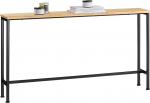 SoBuy FSB19-E kitsas koridorilaud - konsoollaud elutuppa, vintage metallist k&uuml;ljeplaat, vastupidav disain, ideaalne koridorim&ouml;&ouml;bel, kontor, naturaalne ja must, 120 x 65 x 20 cm, FSB19-E