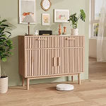 CXHLXYR K&ouml;&ouml;gikapp, 35 x 100 x 80 cm, S&auml;ilitusm&ouml;&ouml;bel, s&ouml;&ouml;gitoas asuv riidekapp 2 sahtli ja 2 uksega, puidust k&ouml;&ouml;gikapp, sahtlikapp elutuppa ja k&ouml;&ouml;ki (puit, 2)