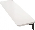 F Wandmontierter, Faltbarer Computertisch f&uuml;r Home-Office, Waschk&uuml;che und Garage, wei&szlig;er Wandklapptisch aus Holz, platzsparender W&auml;scheklapptisch, 30 x 60 cm