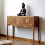 Sissep&auml;&auml;sulaud, puidust konsoollaud sahtlitega sissep&auml;&auml;sualale, elutoa konsoollaud (naturaalne)