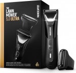 Manscaped The Lawn Mower 5.0 Ultra: SkinSafe intiim- ja kehakarvade trimmer mees, kehahooldaja, kaks funktsiooni - trimmimine ja sile raseerimine, karvade eemaldamine, veekindel, akutoitel, koos kohvriga