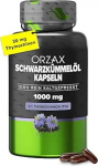 Orzax mustk&ouml;&ouml;mne&otilde;li kapslid - 1000 mg koos 20 mg timokinooniga &ouml;&ouml;p&auml;evase annuse kohta (Original Nigella Sativa) - T&uuml;rgi - 90 kapslit - Looduslik, k&uuml;lmpressitud ja laboratoorselt testitud.