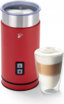 Tchibo elektriline piimavahustaja, 130ml mahutavus, roostevabast terasest, mittekleepuv pinnakate, soe ja k&uuml;lm piimavahustaja, Latte Macchiato, Cappuccino ja kakao jaoks (punane)